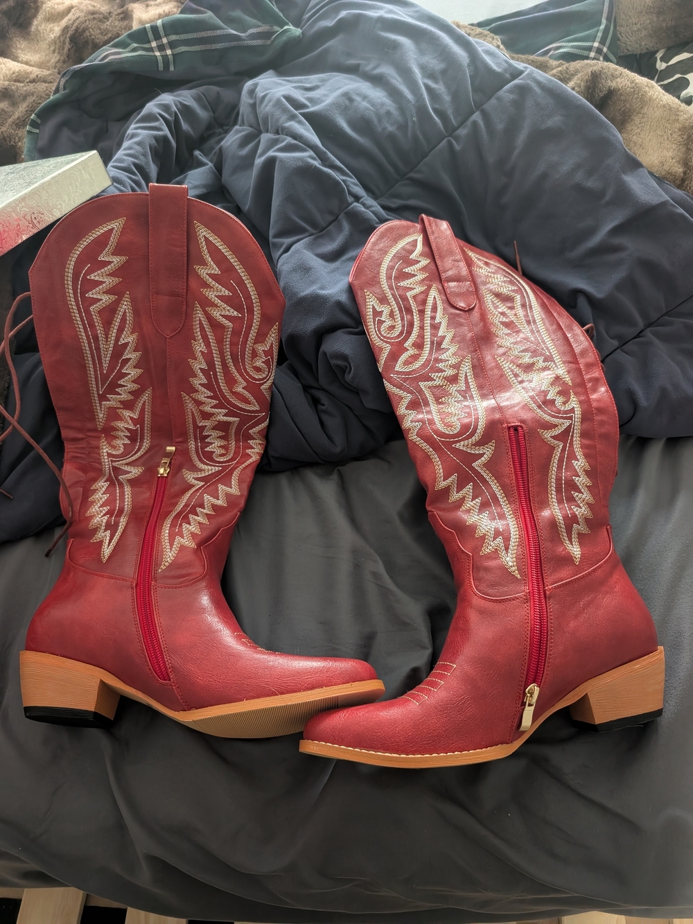 Wide Calf Cowboy Boots Size 8w